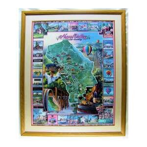 Napa Valley Wine Country Framed Poster Print Sutter Home Clarion Beringer & More
